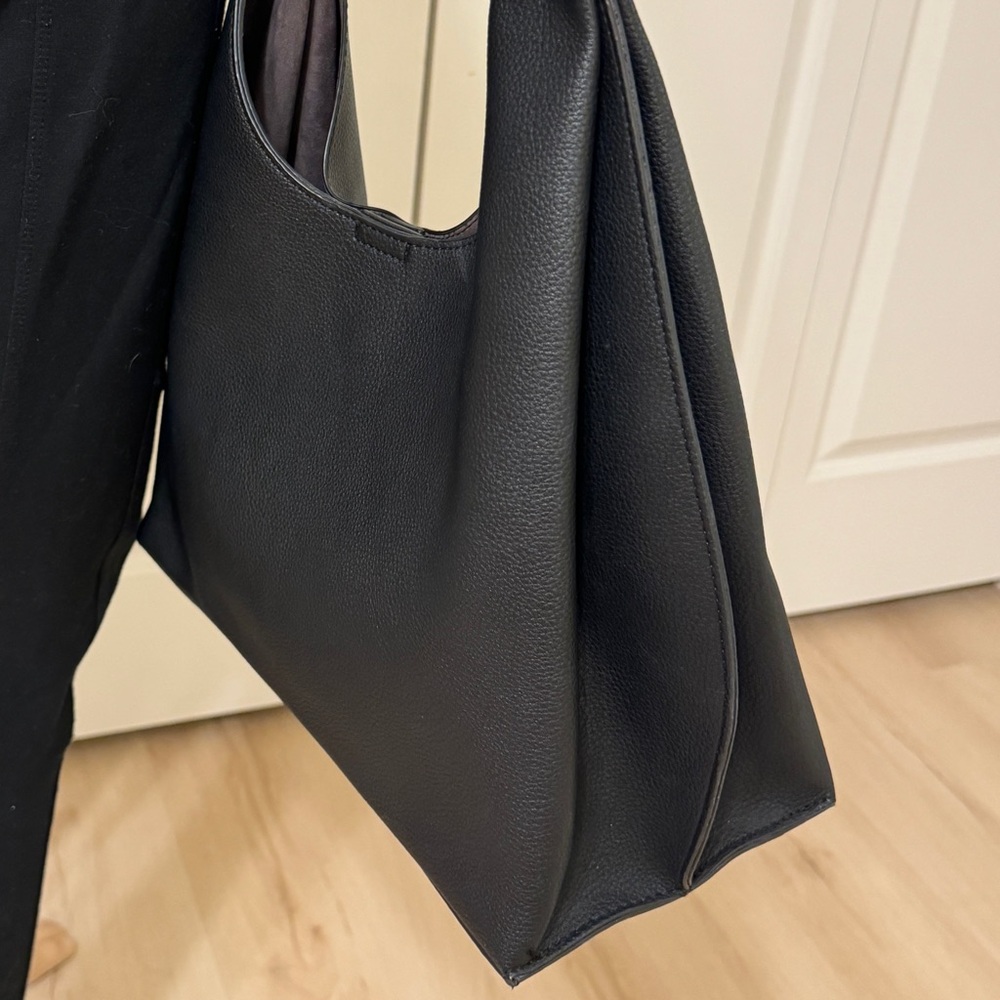 GIANNI BINI Beautiful Black Brown Hobo Shoulder Handbag - Picture 7 of 16